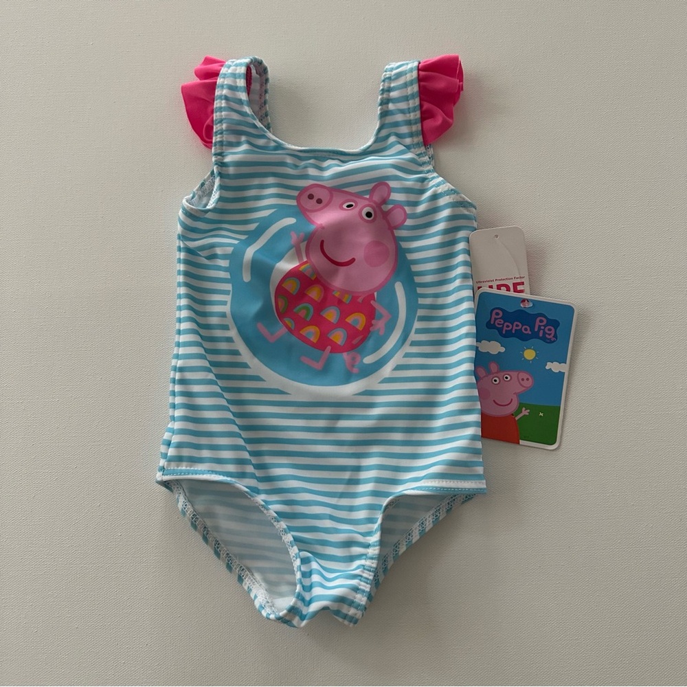 Peppa Pig 18 Months Baby Girl Swimsuit NWT